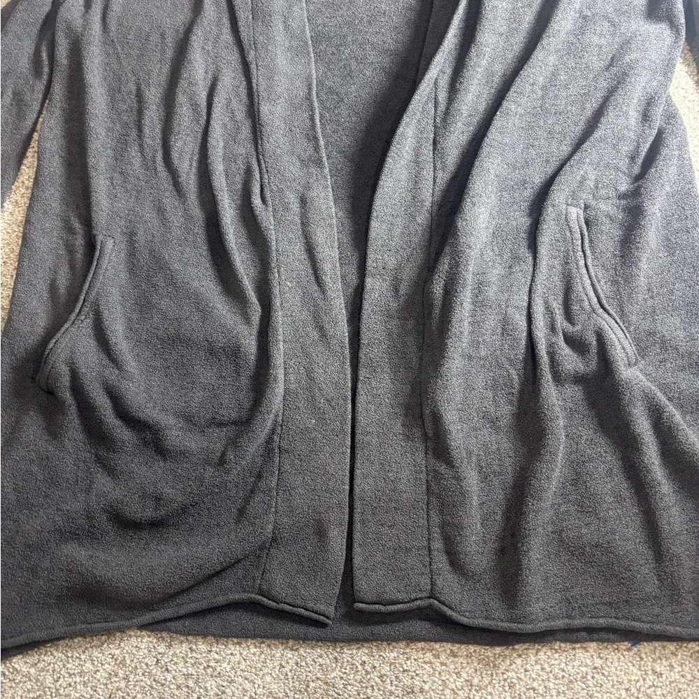 Barefoot Dreams CozyChic Ultra Lite™ Hooded Cardigan Gray Small Loungwear - Picture 11 of 14